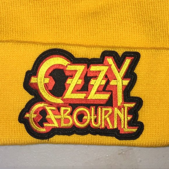 Ozzy Osbourne Gold Beanie One Size Fits All Unisex - Picture 2 of 2